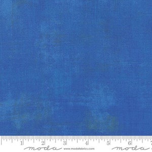 Moda - Grunge Basics - Royal - 30150 300 - 100% cotton fabric - Sold by the yard(s)