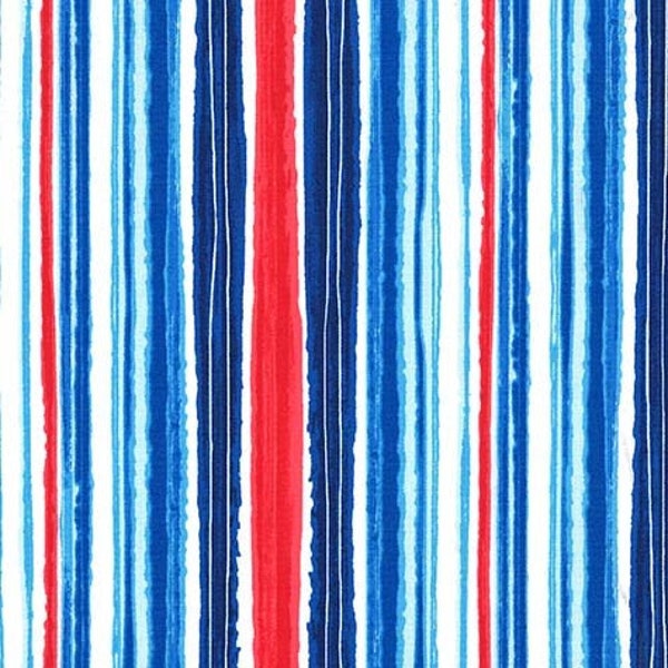 Michael Miller - Just Shellin - Cabana Stripe - DC8173 CABA D - 100% cotton fabric - Sold by the yard(s)