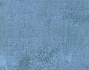 Moda - Grunge Basics - Faded Denim - 30150 387 - 100% cotton fabric - Sold by the yard(s)