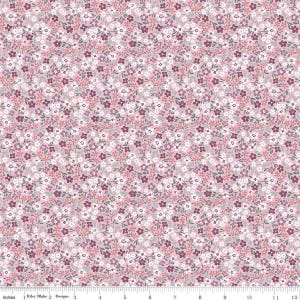 Riley Blake - Buds and Butterflies - Daisy Delight - Mauve - C15356 MAUVE - 100& cotton fabric - Two yards left!
