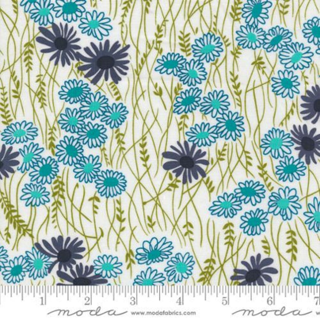 Moda Color Crush Moda - Color Crush - off White - Turquoise - 10881 11 - 100% Cotton ...