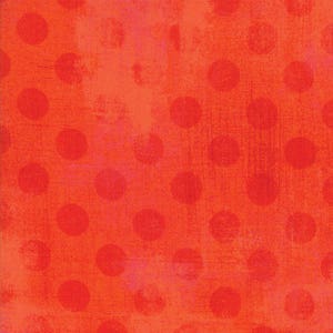 Moda - Grunge - Hits The Spot - Tangerine - 30149 19 - 100% cotton fabric - Sold by the yard(s)