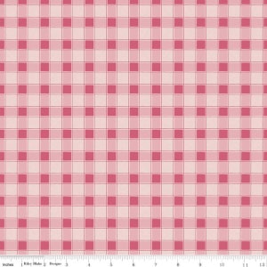 Riley Blake - Hope In Bloom by Katherine Lenius - Plaid Pink - C11024 PINK - 100% cotton fabric - Sold by the yard(s)