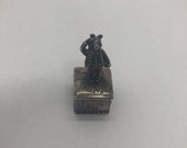 Rupert bear collectible silver scenes trinket box Podgy pig