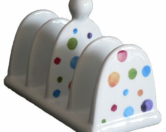 Spots pattern toast Rack toast ceramic toast rack holder