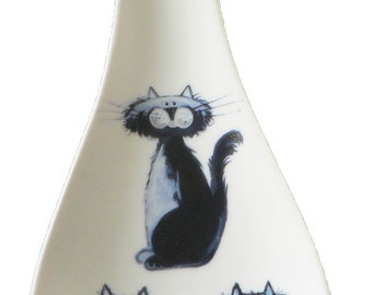 Blue Cats Spoon Rest kitchen utensil rest