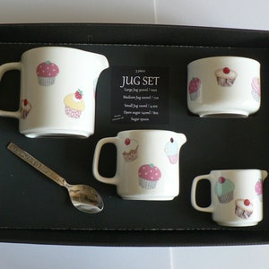 Spots jugs choice 3 sizes jug or sugar pot bowl 4/7/10oz or boxed set 