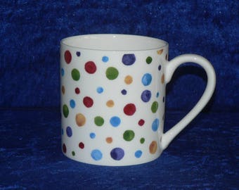 Spots 1 pint bone china mug - spots spotty CHINTZ mug- personalised if required at no extra cost