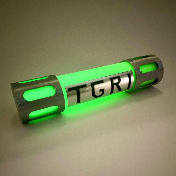 Mini vial de mutágeno que brilla en la oscuridad