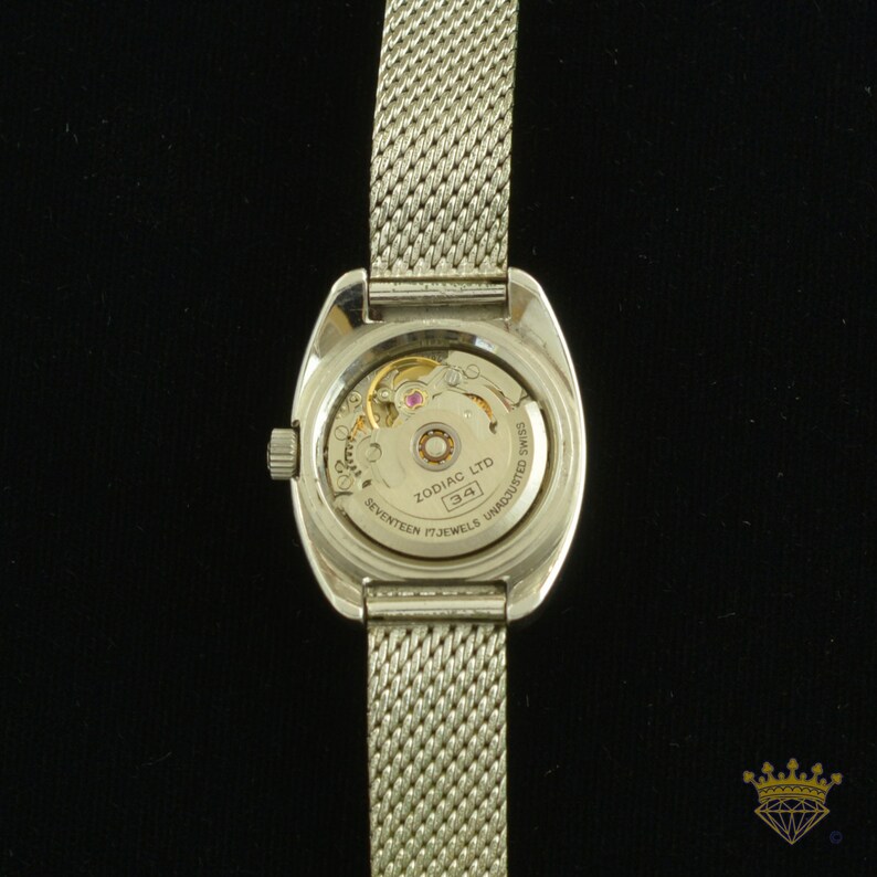 Vintage Ladies Zodiac Automatic Wrist Watch Etsy