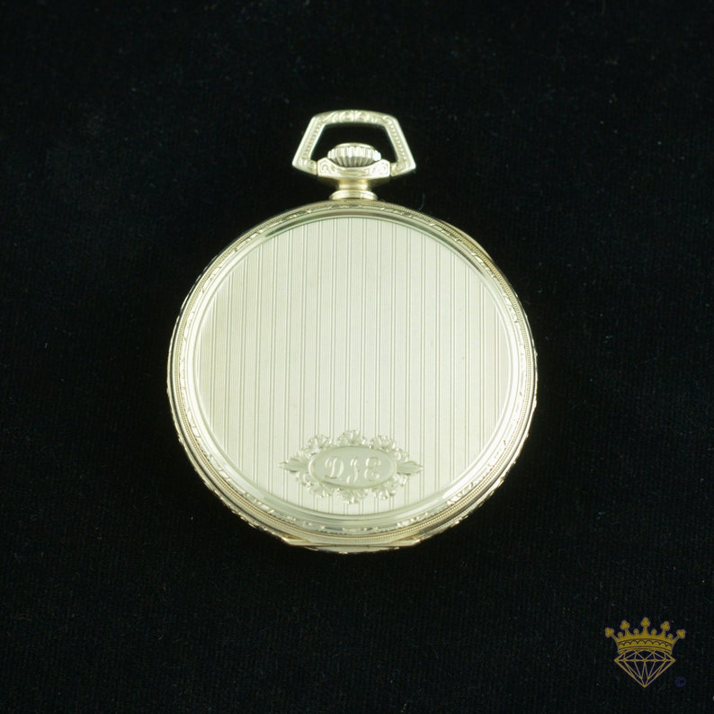 14kt White Gold Waltham Pocket Watch Etsy