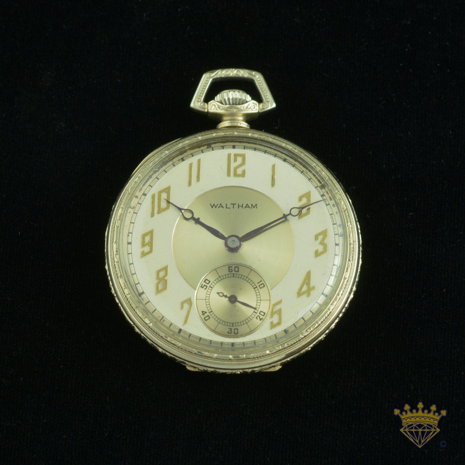 14kt White Gold Waltham Pocket Watch Etsy Singapore