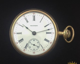 Vintage Waltham Sidewinder Pocket Watch c. 1906