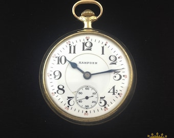 Reloj de bolsillo Hampden de c. 1913