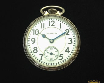 Hamilton 21 bijou 14kt or blanc rempli c. 1929