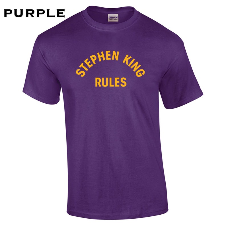 013 Stephen King Rules mens T-shirt funny halloween scary squad costume vintage
