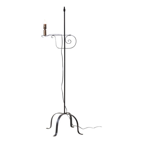 Hand Made Wrought Iron Adjustable Floor Lamp