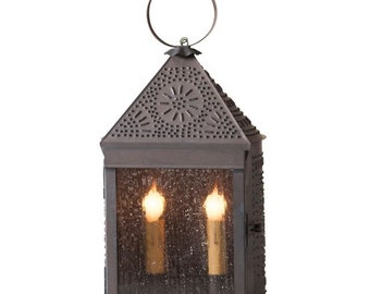 Harbor Lantern with Chisel in Kettle Black, Plug in ,Table Lamp