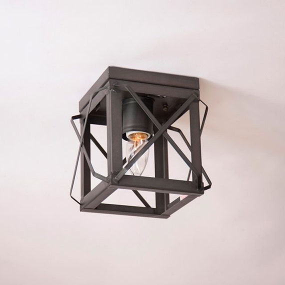 Single flush sales mount light