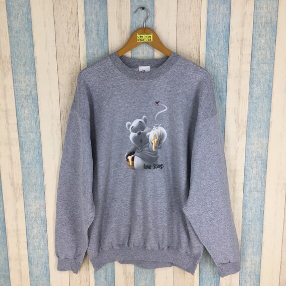 POOH Sweatshirt Gray Men/Women Xlarge Winnie The Pooh Vintage | Etsy