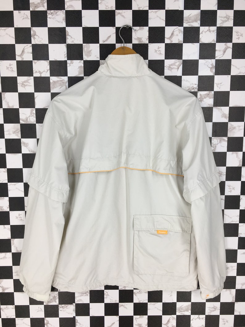 PARADISO Light Jacket Medium Women Vintage Surfing Hang Ten Usa Pipeline Aloha Surfer Gray Windbreaker Size M