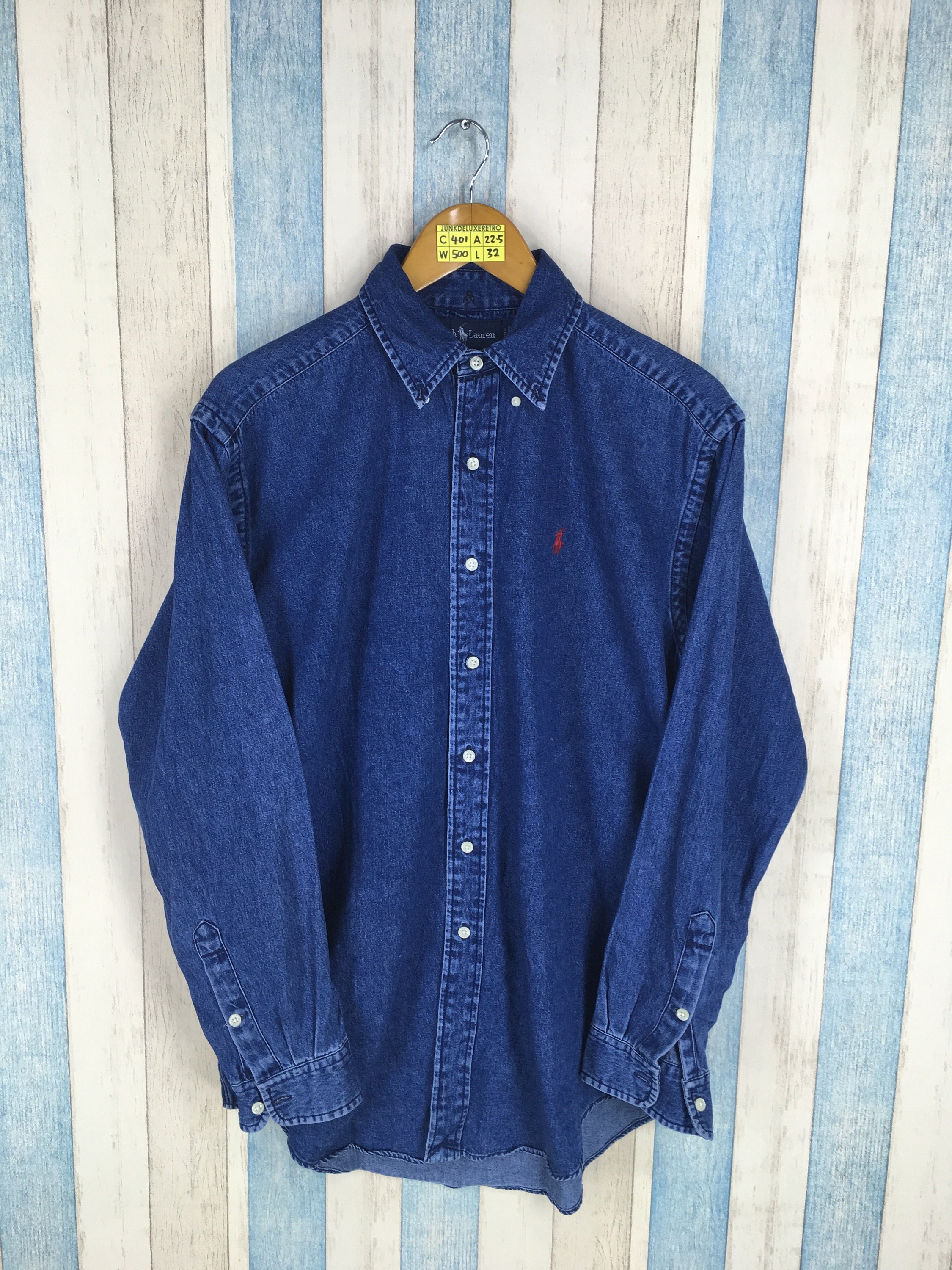 ralph lauren blue denim shirt