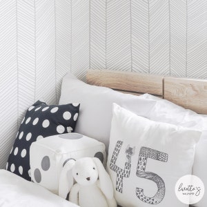 Peel And Stick Fabric Wallpaper For Kids Room Grey Neutral Nursery Ideas Temporary Accent Wallpaper Custom Made Minimalist Wall Paper