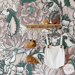 Boho Nursery Decor Cute Wallpaper For Girls Floral Peel And Stick Wallpaper Flower Wall Paper Large Print Floral Wallpaper Girl Room Ideas