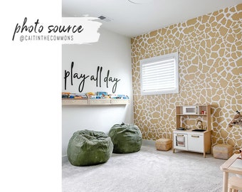 Papier peint amovible motif girafe minimaliste, imprimé animal pour chambre d'enfant, sticker mural, décoration de chambre de bébé garçon