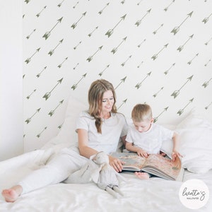Peel And Stick Wallpaper Green Kids Room Wallpaper Removable Temporary Wall Paper Geometric Print Accent Wallpaper Nursery Wall Decor