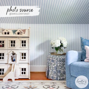Light Blue Stripe Wallpaper Classic Stripes Kids Bedroom Wallpaper Blue Wallpaper Striped Wallpaper For Kids Room Ceiling Wallpaper Design