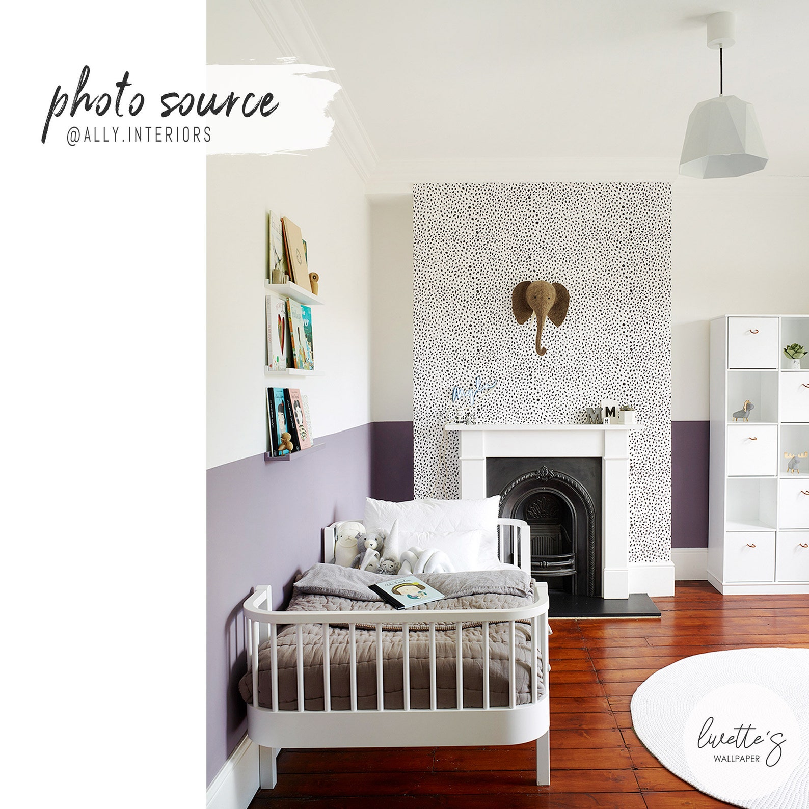 Dalmatian Removable Wallpaper Nursery Bedroom Animal Print Etsy