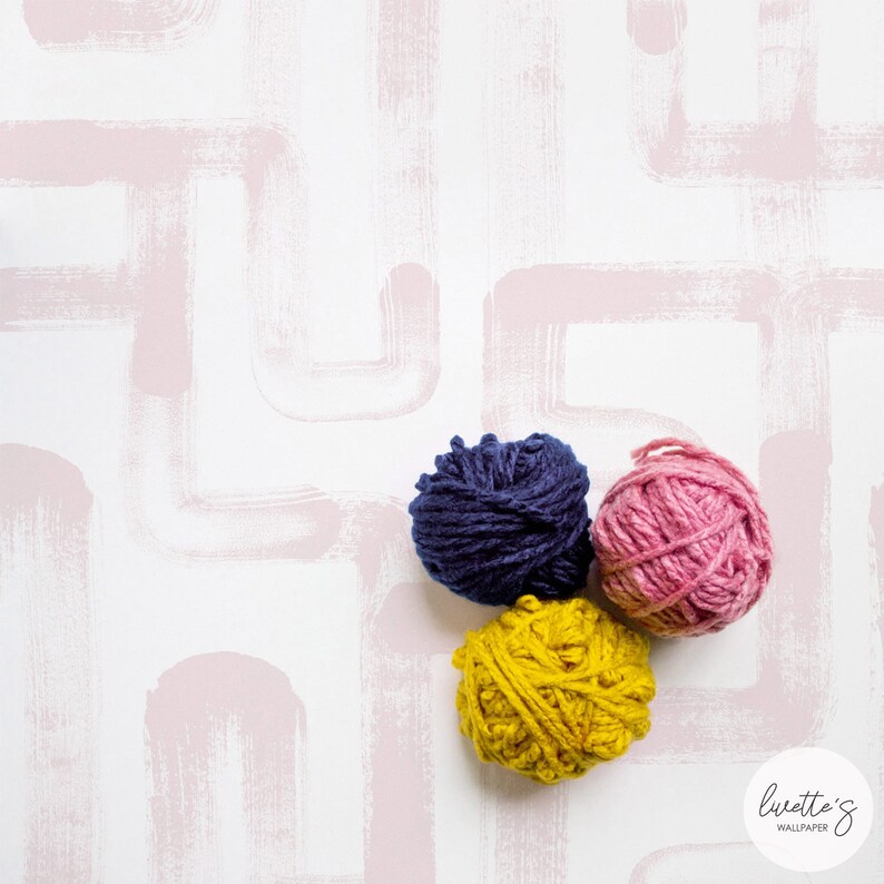 London metro lines wallpaper in pink