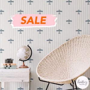 Cute Blue Wallpaper Peel And Stick Fabric Wallpaper Removable Temporary Wallpaper For Kids Self Adhesive Airplane Wallpaper For Walls