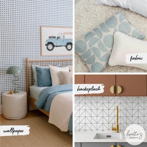 fabric, backsplash and wallpaper for apartments