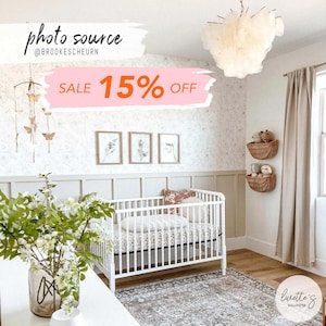 Nursery Wall Decorations Floral Nursery Wallpaper Grey Neutral Nursery Ideas Boho Nursery Decor Gender Neutral Boho Nursery Floral Wall Art