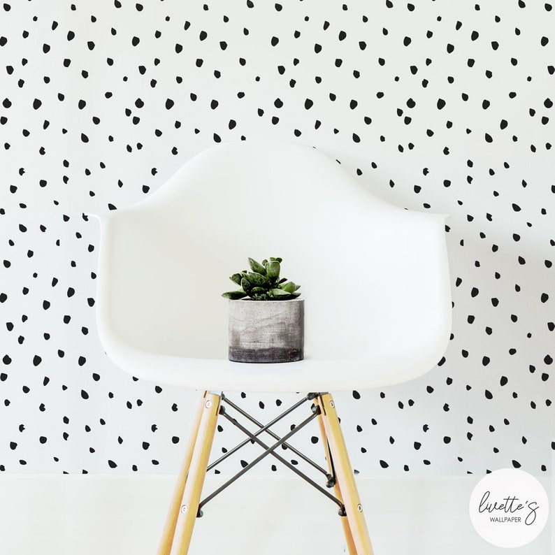 Eclectic Spots Nursery Removable Wallpaper Baby Room Wall Art Etsy