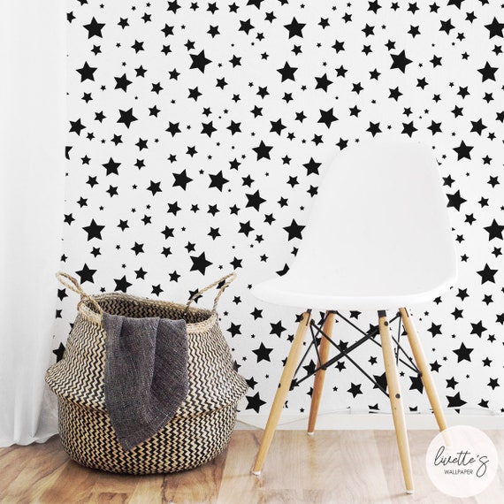 Star Wallpaper / Regular or Removable Wallpaper L010 | Etsy