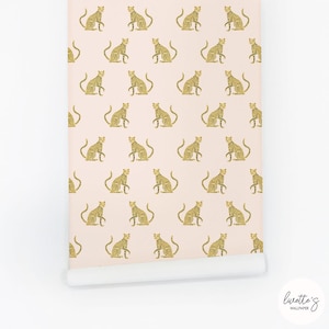 Baby Pink Animal Print Wallpaper Cute Wallpaper For Girls Pink Peel And Stick Wallpaper Leopard Print Wallpaper Pink Nursery Decor Wallpaper