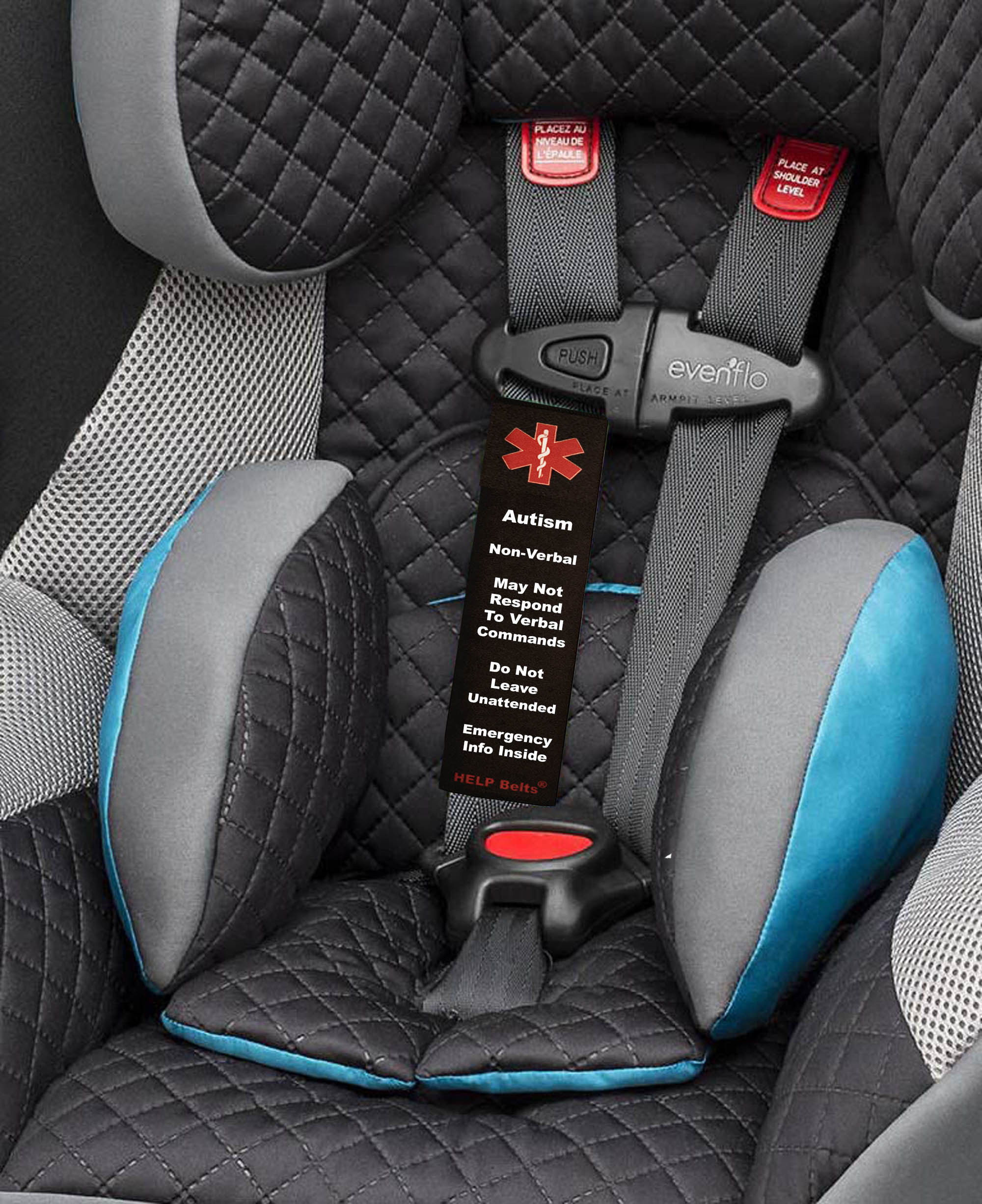 Autism NonVerbal Child Car Seat Original HELP Belts® Etsy