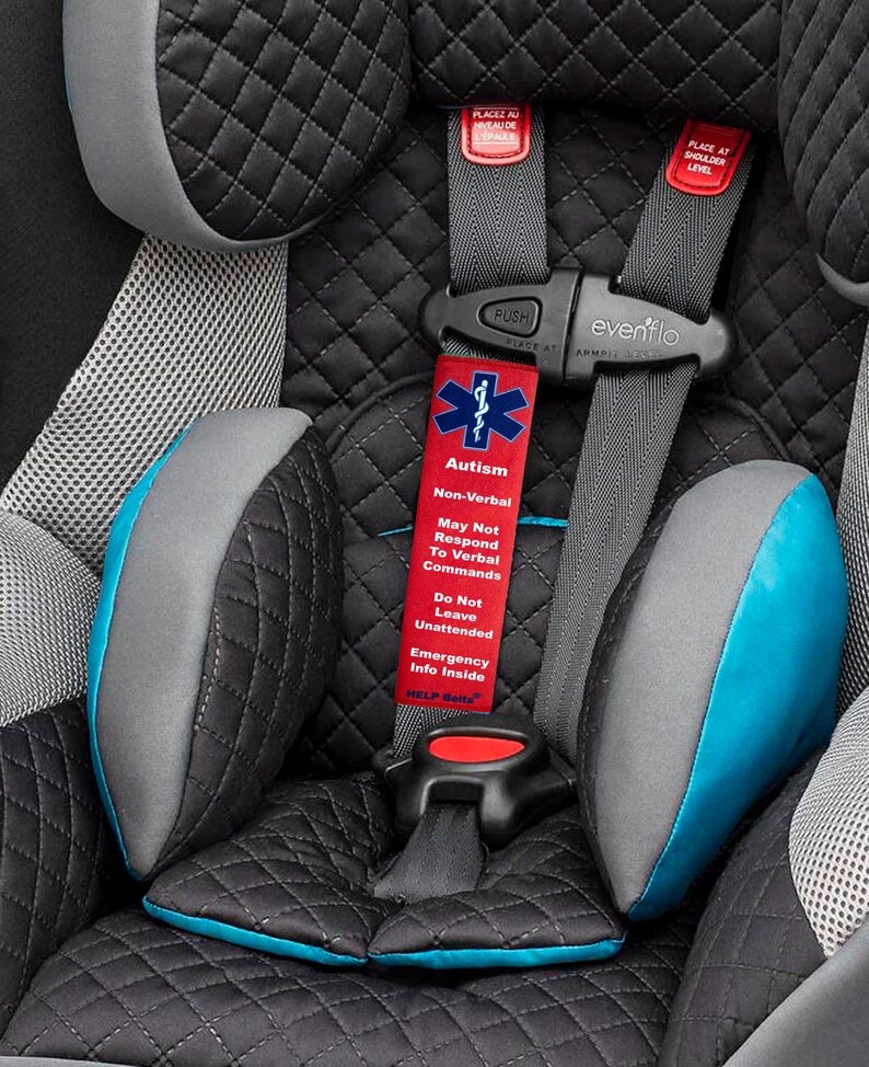 Autism NonVerbal Child Car Seat Original HELP Belts® Etsy