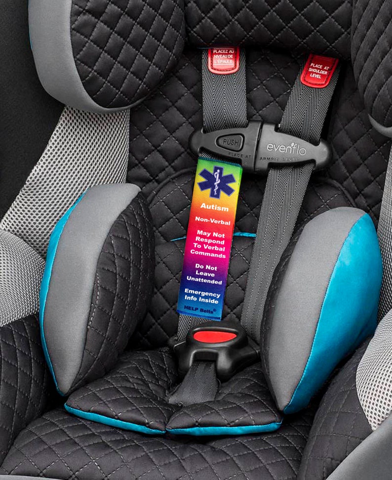 Autism NonVerbal Child Car Seat Original HELP Belts® Etsy