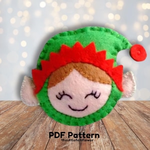 Elf Felt Pattern, Elf Pattern Sewing,Elf Sewing Pattern PDF,Felt Pattern PDF,Christmas sewing pattern PDF