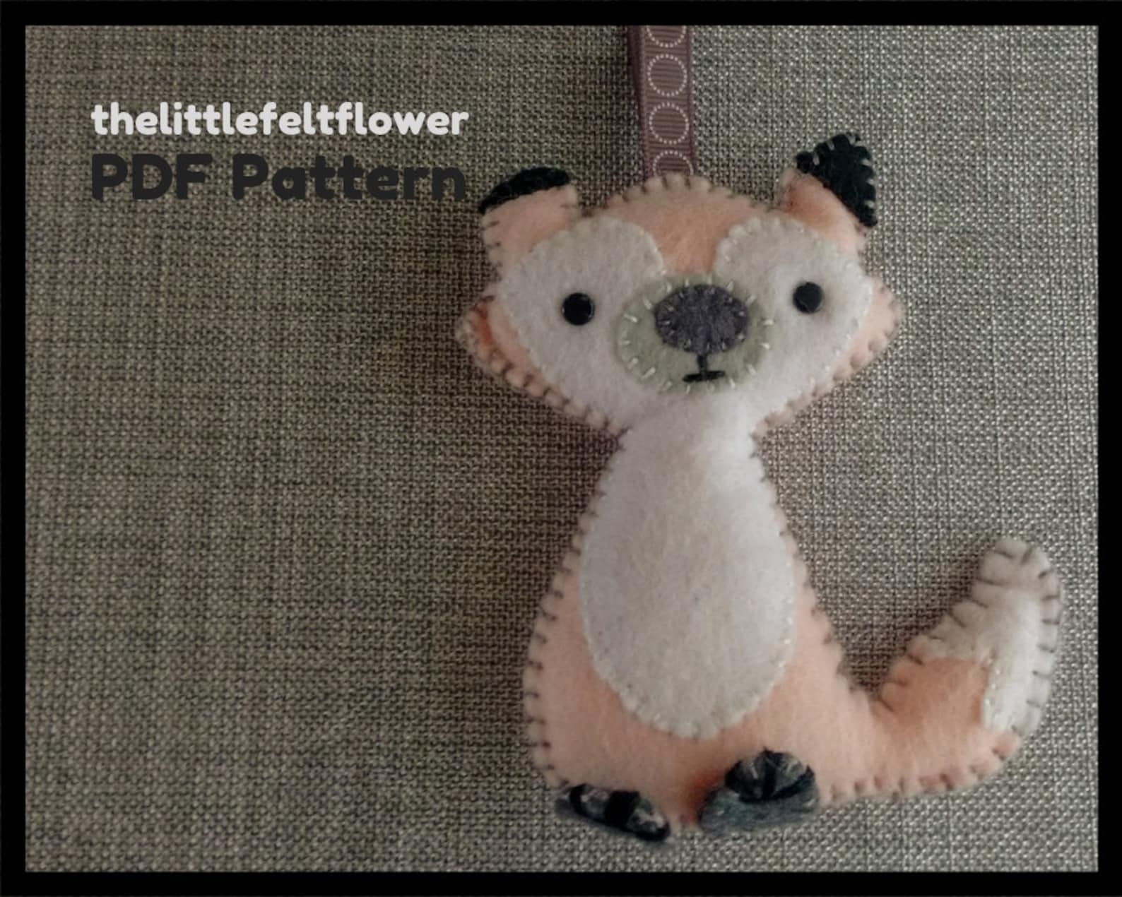 Felt Pattern-felt-woodland Fox Sewing Pattern Tutorial-felt - Etsy