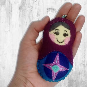 Russian Doll Pattern-Babushka Felt Pattern-Felt Christmas Ornament Pattern-Matryoshka Felt PDF Pattern-Felt Patterns-Felt Ornament Pattern image 3