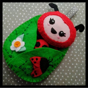 Felt Ladybird Pattern, Felt Ladybug Pattern, Felt PDF pattern, Ladybug, Felt pattern, Felt PDF pattern, Ladybird image 3