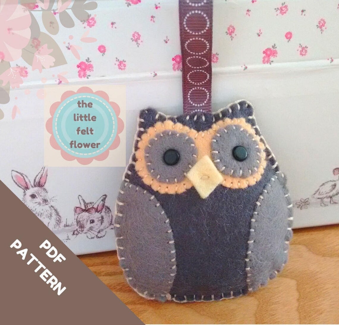 Felt Owl Pattern-felt Pattern-felt PDF Pattern-decor-felt Owl-felt