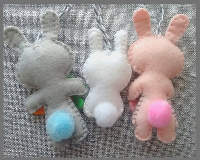 Felt Easter Bunny pattern-Felt Baby Bunny Pattern Easter Bunny PDF-Felt PDF Pattern-Felt Patterns-DIY Gift-Easter Ornament image 3