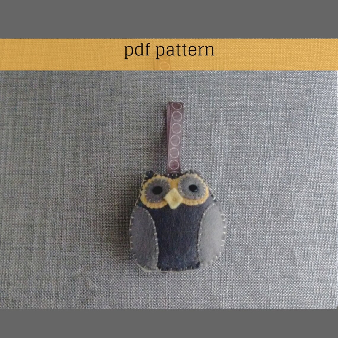 Felt Owl Pattern-felt Pattern-felt PDF Pattern-decor-felt Owl-felt