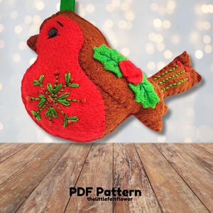 Felt Robin Pattern, Felt Robin PDF pattern, Robin Felt SVG Pattern Cricut, Robin, Felt pattern, Felt PDF pattern, Robin